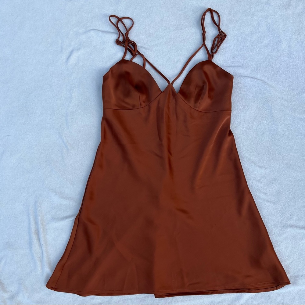Burnt orange mini dress urban outfitters